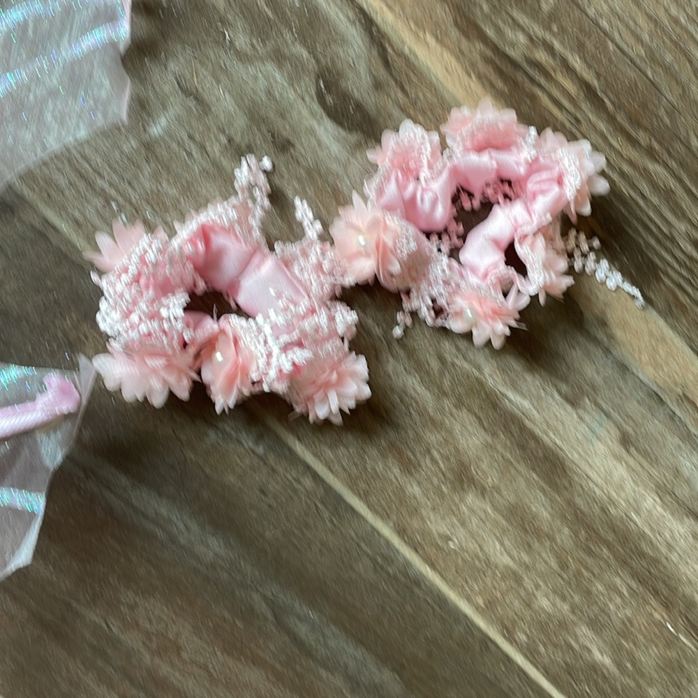 Pink Fairy Costume Set with Wings and Headband - Picture 9 of 9